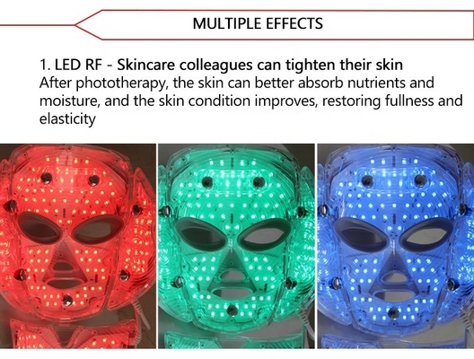 napięcie 110V-240V 7 kolorowe maski twarzy LED Light Therapy dla ściśnięcia i ściśnięcia skóry