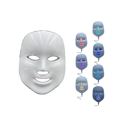 LED Face Light Therapy Mask 2023 Model Anti Acne 7 Kolor wodoodporny NO Home