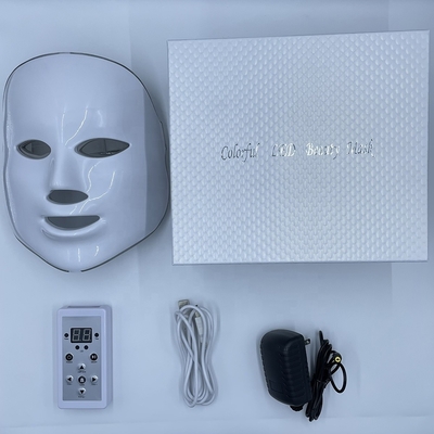 LED Face Light Therapy Mask 2023 Model Anti Acne 7 Kolor wodoodporny NO Home