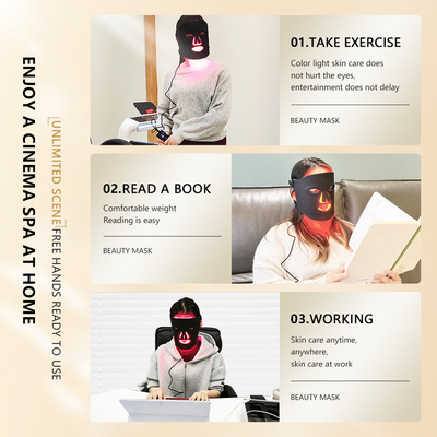 Home LED Light Therapy Mask 1060nm Red Facial Device dla kompaktowego i przenośnego leczenia