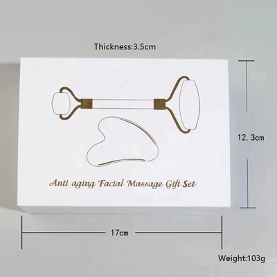 19*16*5cm Ręczny Mini Jade Roller Private Label Face Lifting Gua Sha Set Box Tools 2023