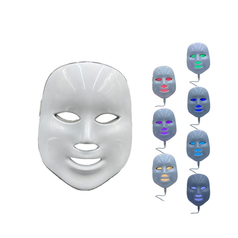 LED Face Light Therapy Mask 2023 Model Anti Acne 7 Kolor wodoodporny NO Home